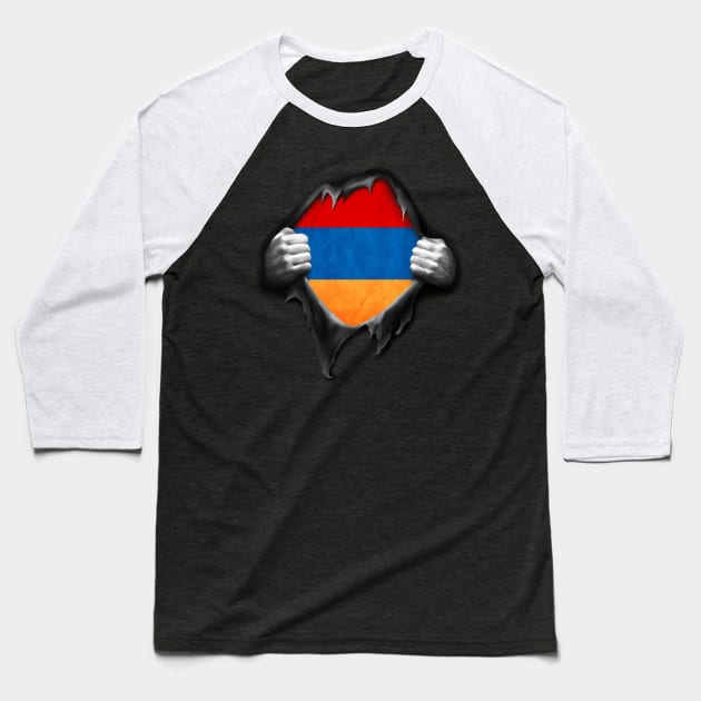 Armenia Flag. Proud Armenian Baseball T-Shirt by nikolayjs